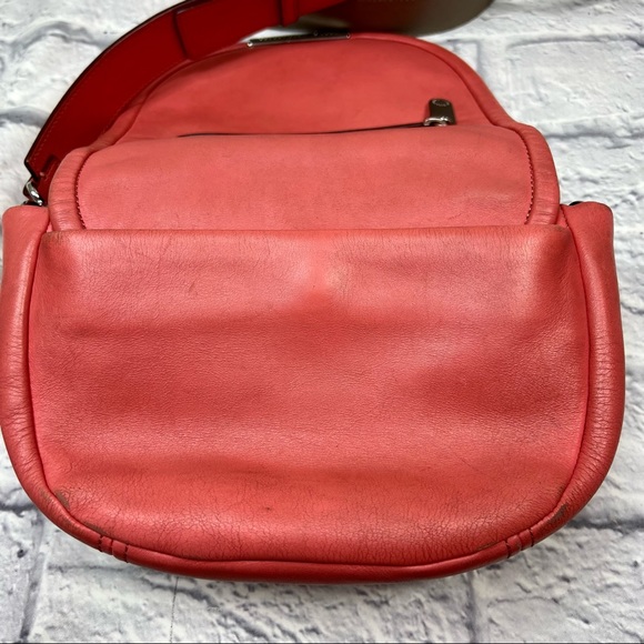 *MARC BY MARC JACOBS Luna Leather Saddle Crossbody Rose Bush Bag Purse - Picture 13 of 15